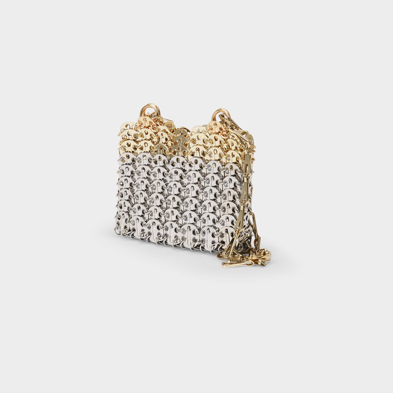 Handbag 1969 Nano Skyline in Sliver and Light Gold Brass