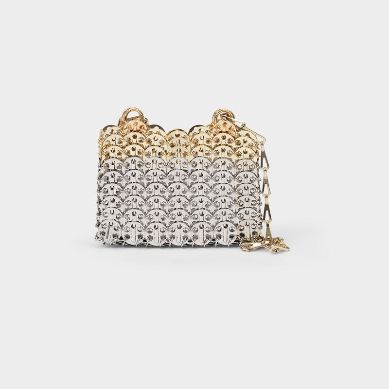 Handbag 1969 Nano Skyline in Sliver and Light Gold Brass