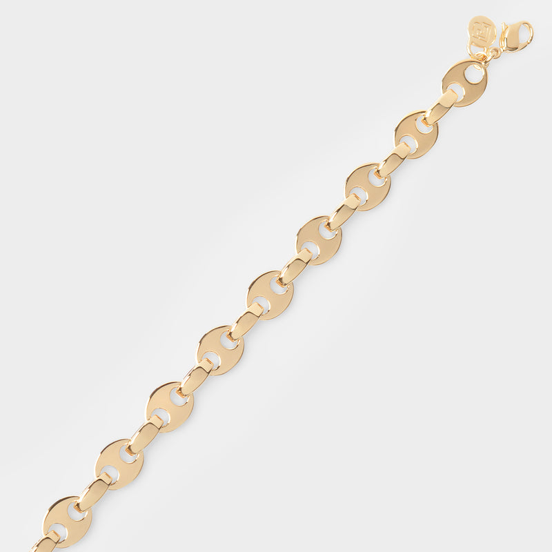 Eight Nano Necklace in Gold Brass