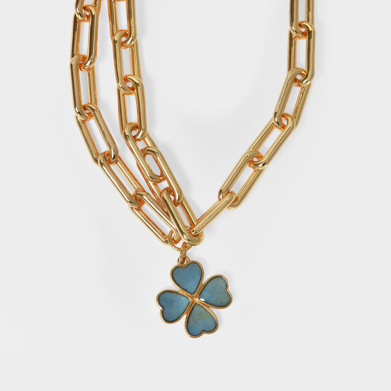 N241 Necklace in Gold Brass