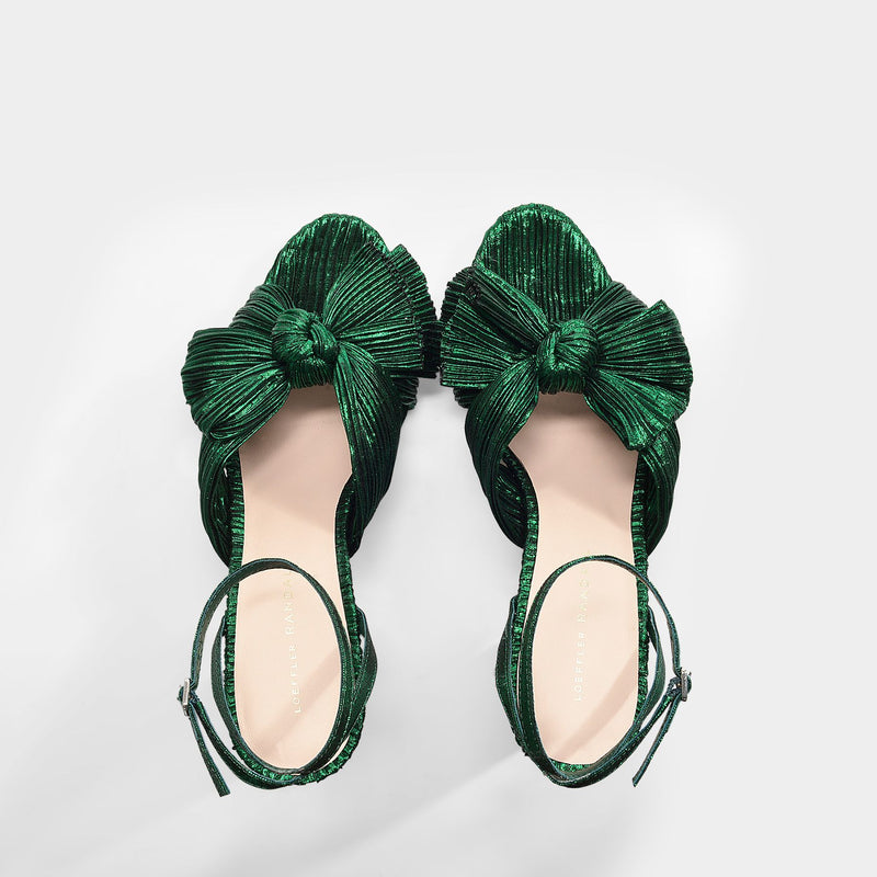 Camellia Sandals - Loeffler Randall - Emerald - Leather