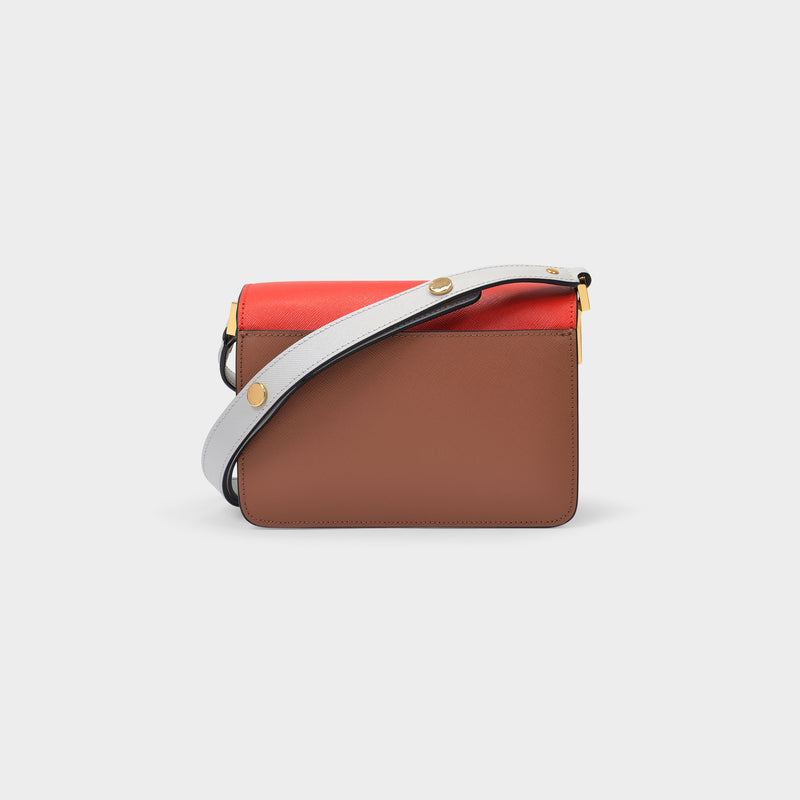 Trunk Mini Crossbody Bag in Red Leather
