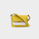 Trunk Mini Bag in Yellow Leather