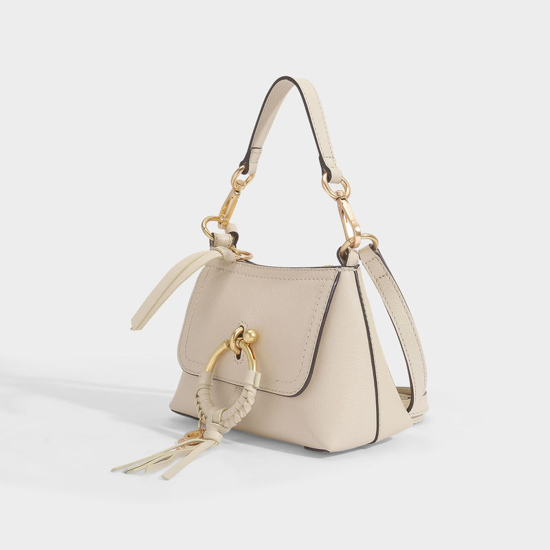 Joan Mini Hobo Bag - See By Chloe - Cement Beige - Leather