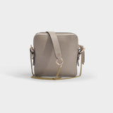 Joan Camera Bag in Motty Grey Grained and Suede Calfskin