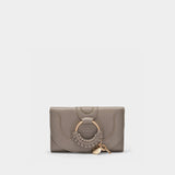 Hana Compact  Wallet - See By Chloe - Motty Grey - Leather