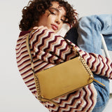 Tilda Baguette Bag in Khaki Leather