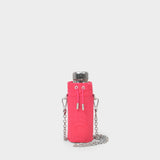 Bottle Bag in Pink Canvas