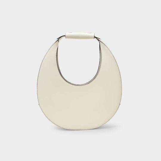 Moon  Handbag - Staud - Cream - Leather
