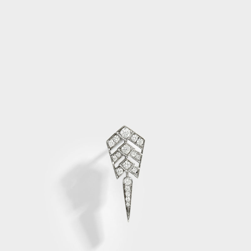Stairway Earrings in Diamonds/Silver