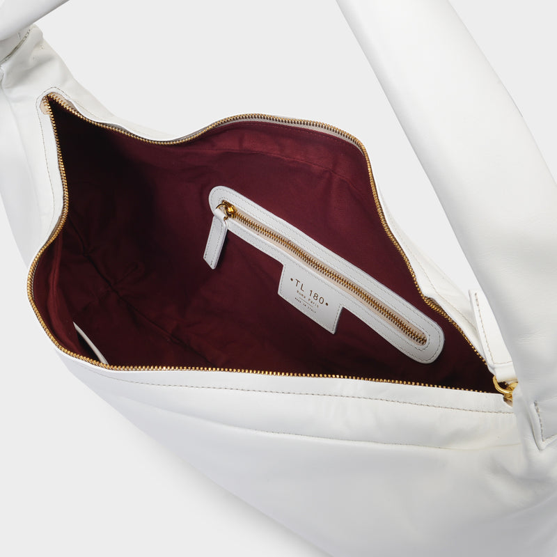 Shoulder Bag Uma Grande in Beige Nappa Leather