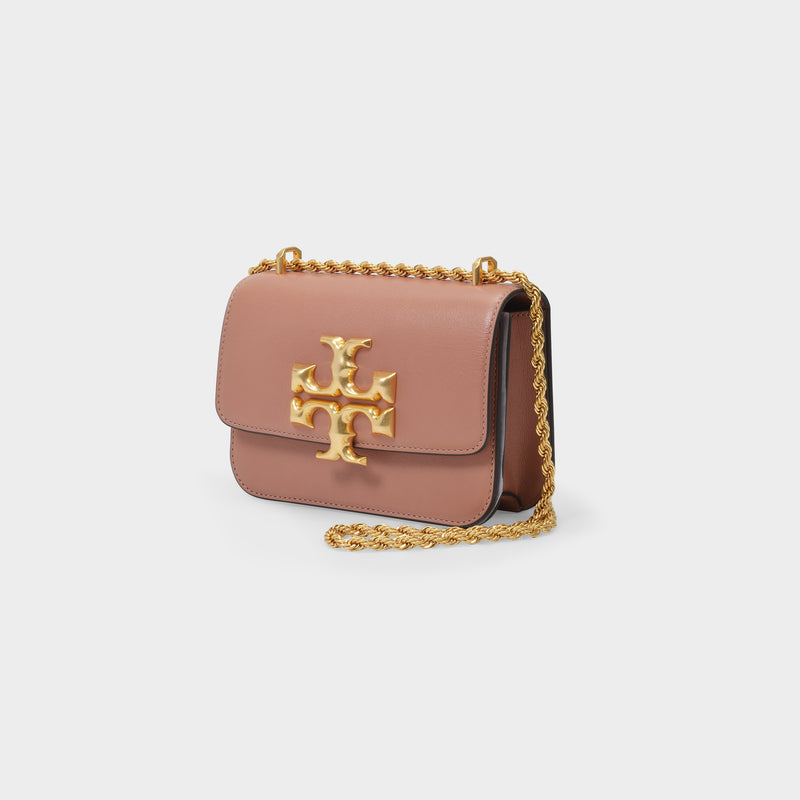Eleanor Textured Small Bag in Pink Leather