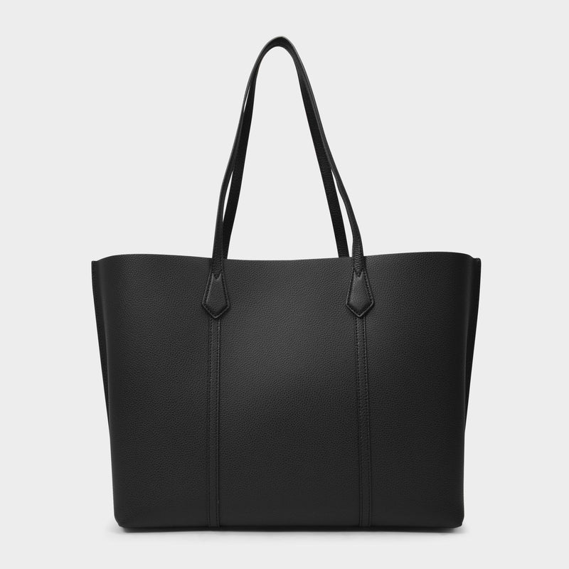 Perry Tote Bag - Tory Burch -  Black - Leather