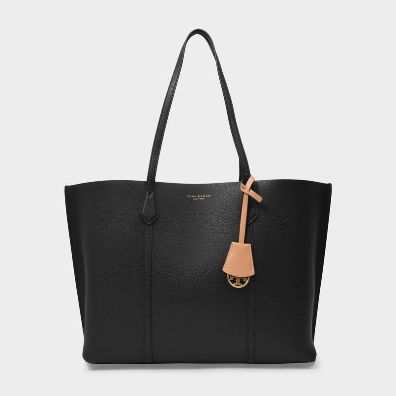 Perry Tote Bag - Tory Burch -  Black - Leather