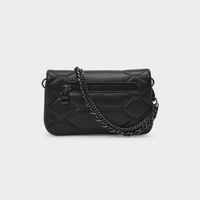 Rock Nano XL Bag in Black Lamb Leather