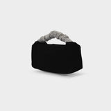 Scrunchie Mini Bag in Velvet and Crystal Mesh