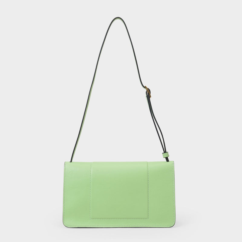 Penelope Mini Bag in Green Leather