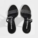 Nova 105 Sandals - Alexander Wang -  Black - Pvc